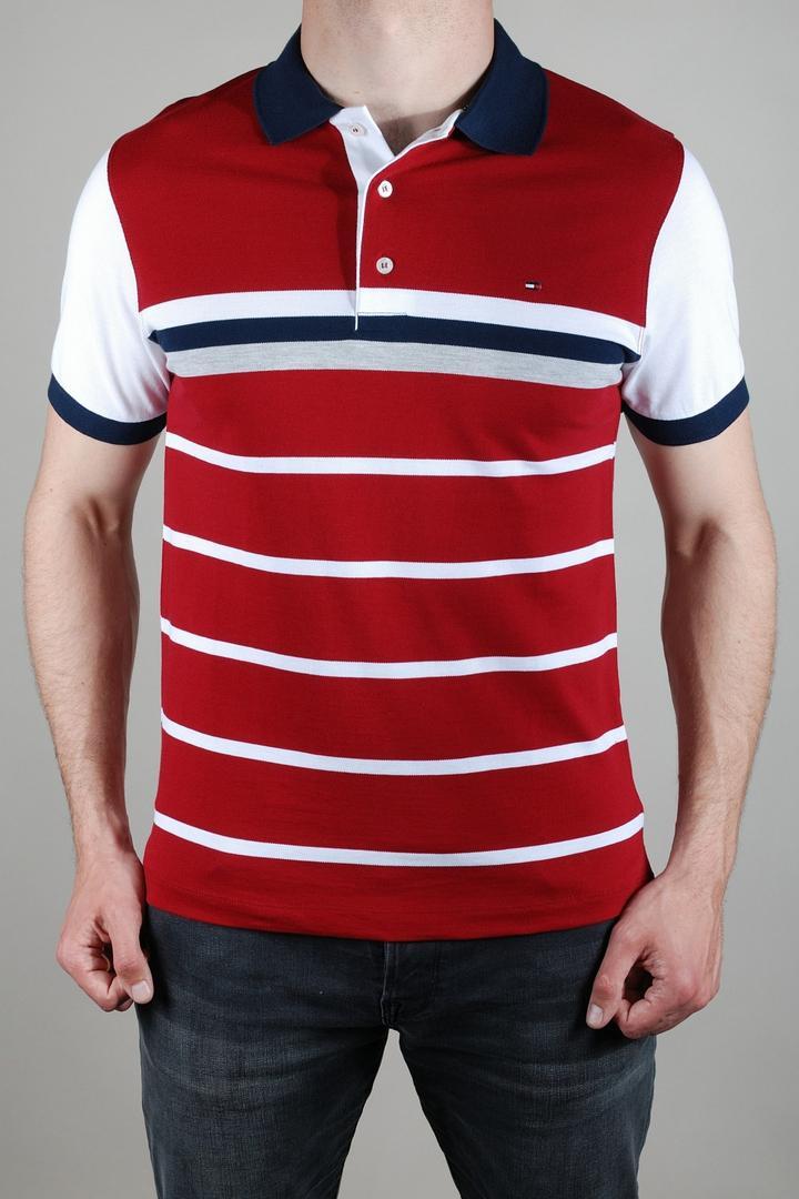 Стильна молодіжна спортивна футболка Tommy Hilfiger (14542-2) з принтом, 100% бавовна