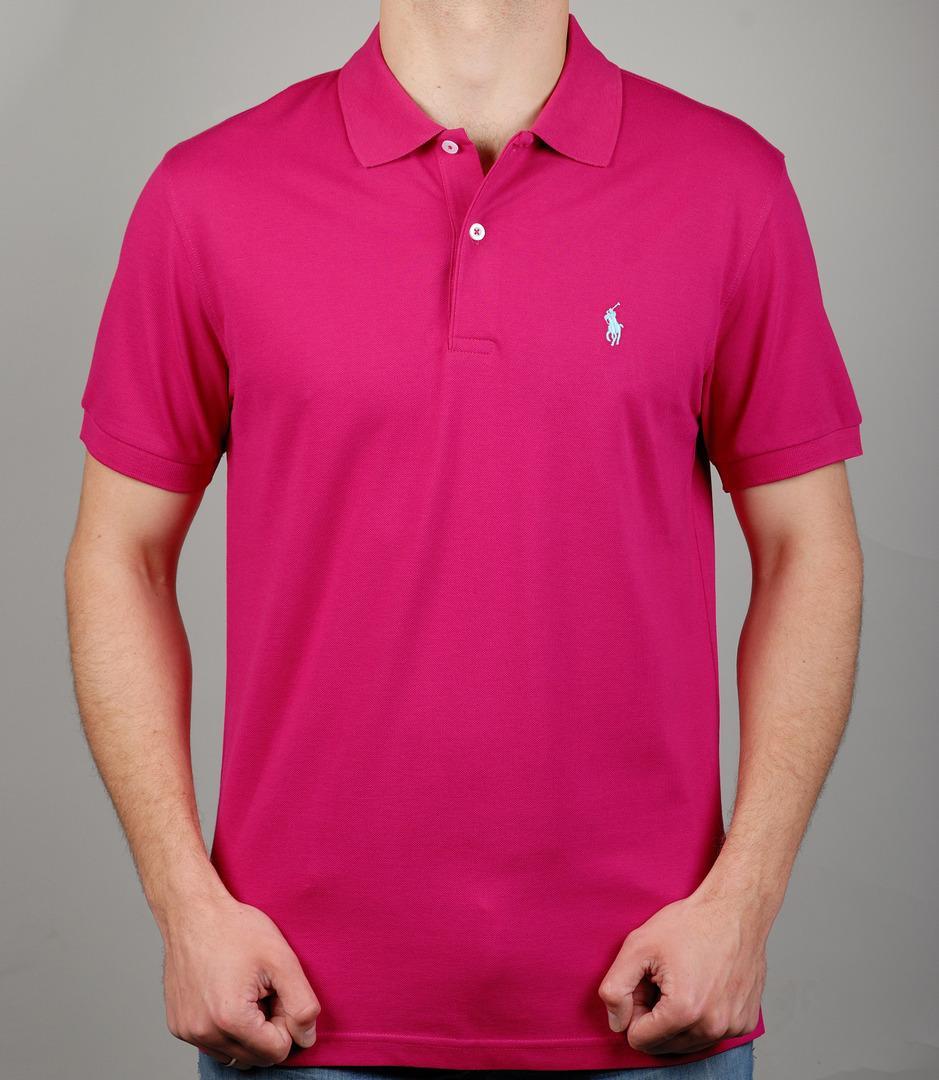 Стильна молодіжна чоловіча спортивна футболка Ralph Lauren (5096-8) з принтом, 100% бавовна