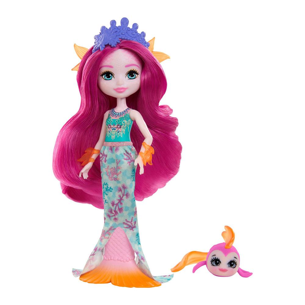 Лялька Enchantimals Royal Русалочка Маура з рибкою Глайд Енчантімалс (GYJ02), фото 1