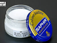 Увлажняющий крем для обуви Saphir Creme Surfine, цв. белый (21), 50 мл (0032)