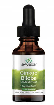 Гінкго білоба Swanson Ginkgo Biloba 250 мг 29 порц. рідкий, фото 2