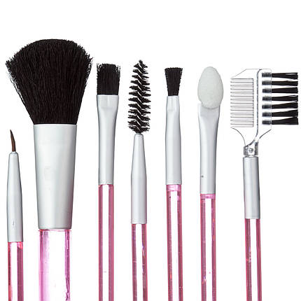 Набір кистей для макіяжу Salon Professional, 7 шт. рожеві, фото 2