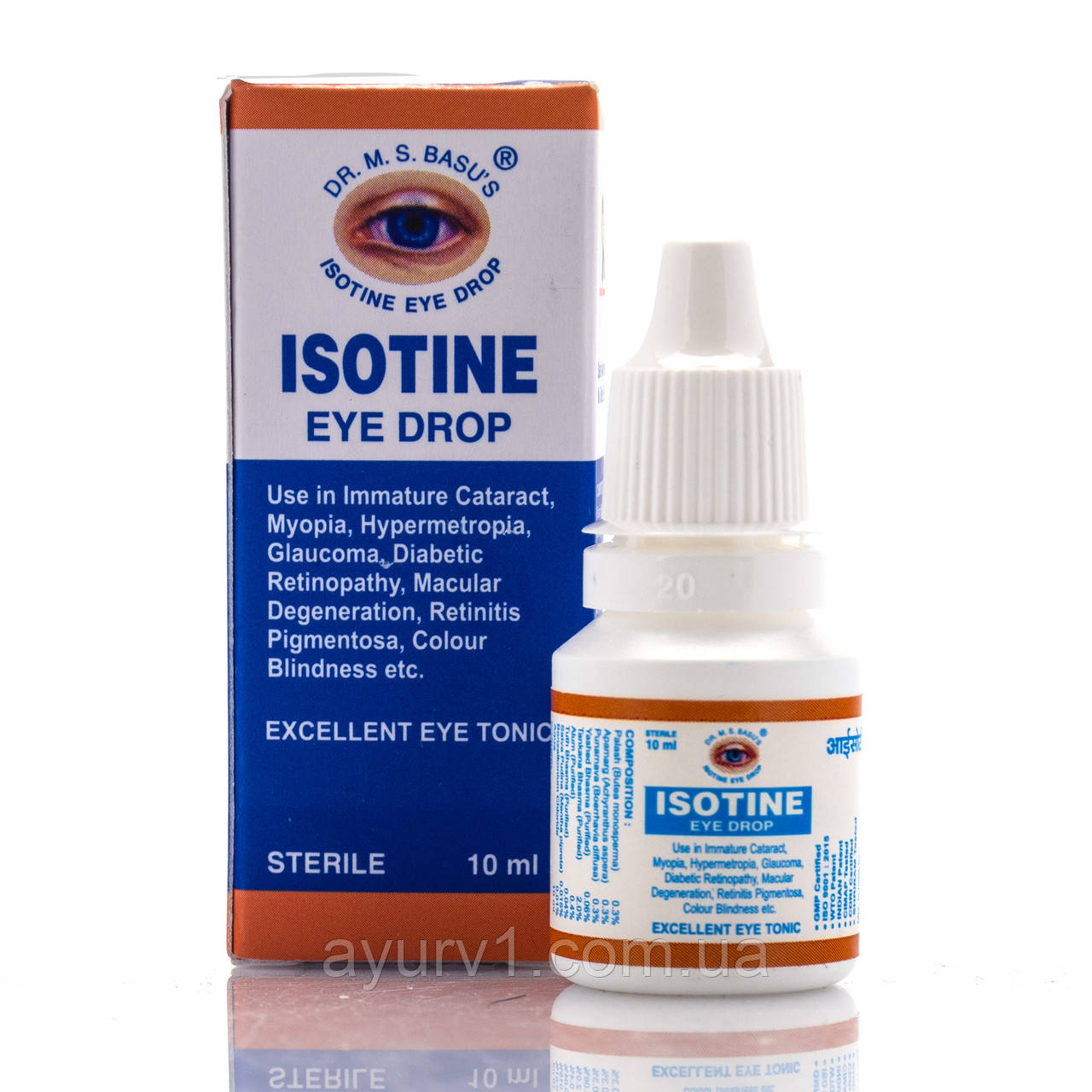 Купить Айсотин Айзотин капли глазные / Isotine eye drops / 10 мл ...
