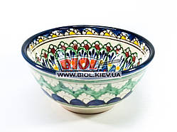 Миска вузбекська глибока 16х7,5 см 600 мл, ручний розпис (варіант 5)