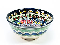 Миска вузбекська глибока 16х7,5 см 600 мл, ручний розпис (варіант 7)