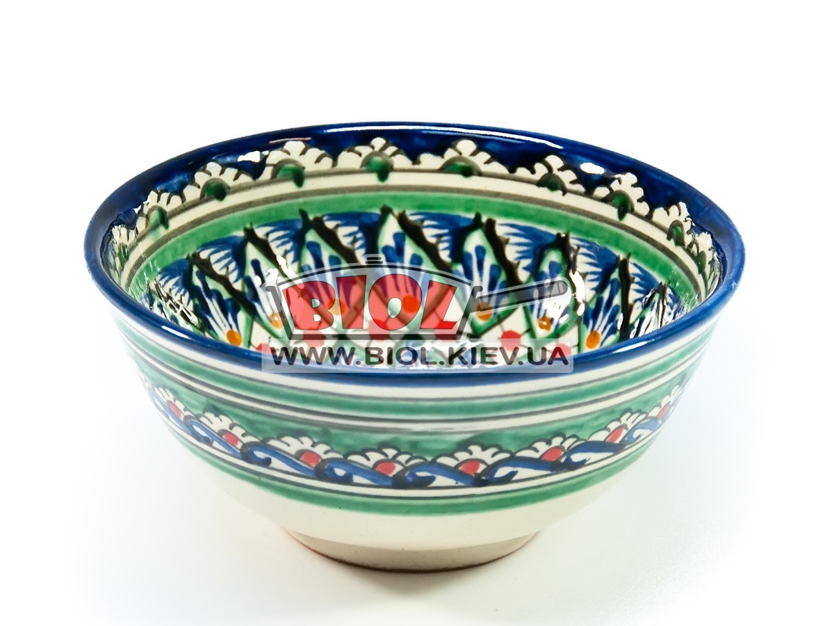 Миска вузбекська глибока 16х7,5 см 600 мл, ручний розпис (варіант 22), фото 1