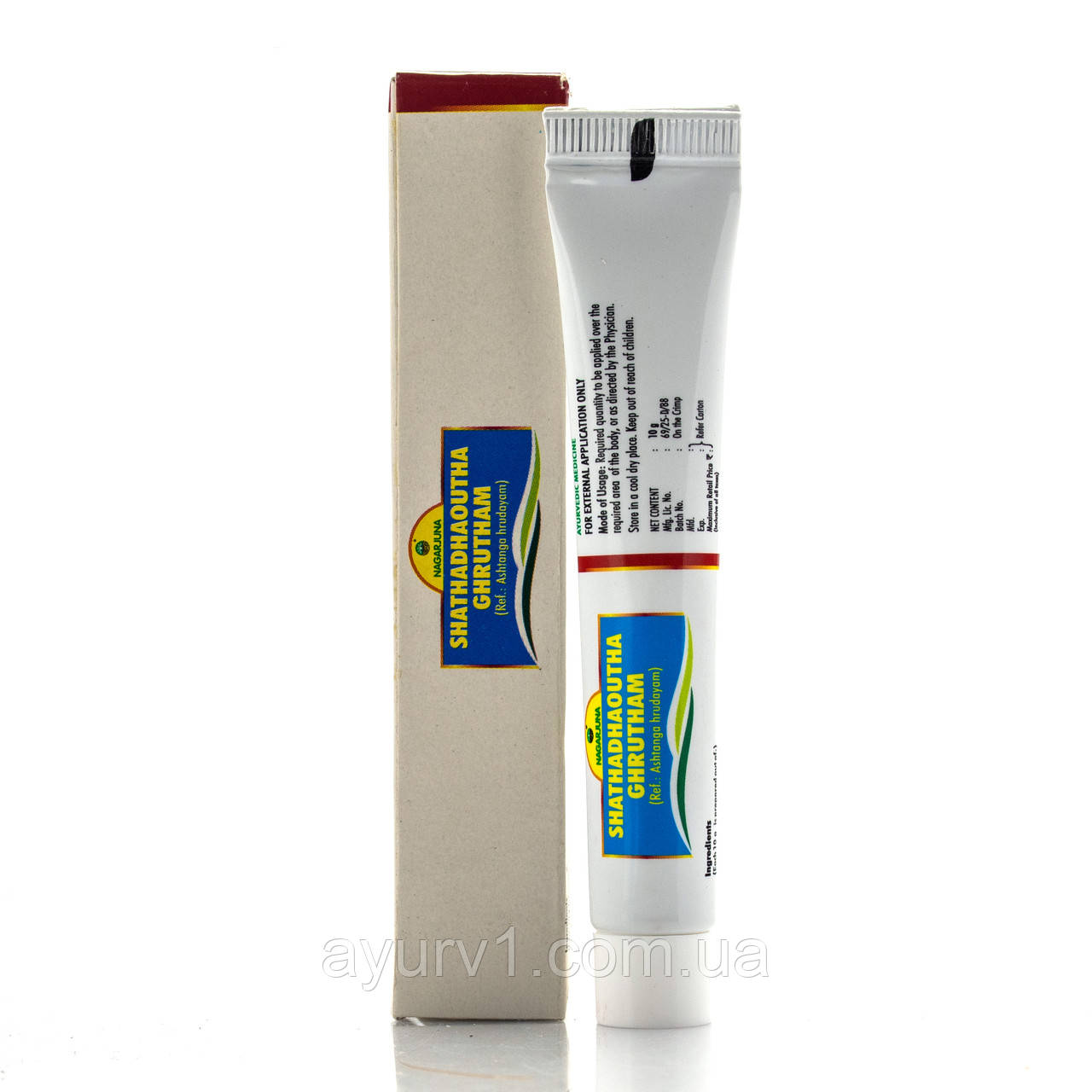 Шатадхаутха Гритам, крем Нагарджуна, Shathadhaoutha Ghrutham Nagarjuna, 10г.