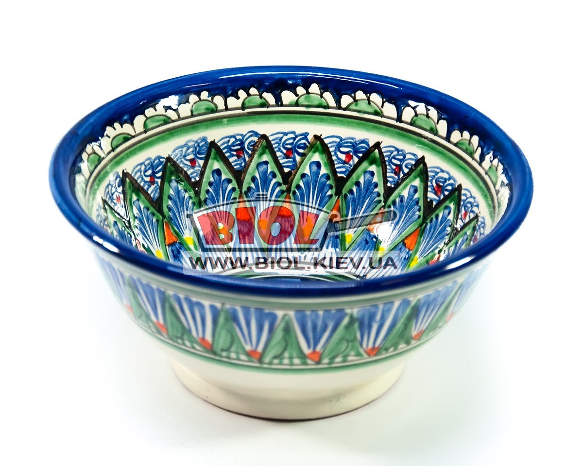 Миска вузька глибока 18х8 см 850 мл, ручний розпис (варіант 8), фото 1