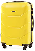 Валіза пластикова WINGS 147 середня жовта