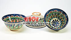 Набір 3 шт. піал вузбекських 230 мл 11х5,5 см, ручний розпис (варіант 3)