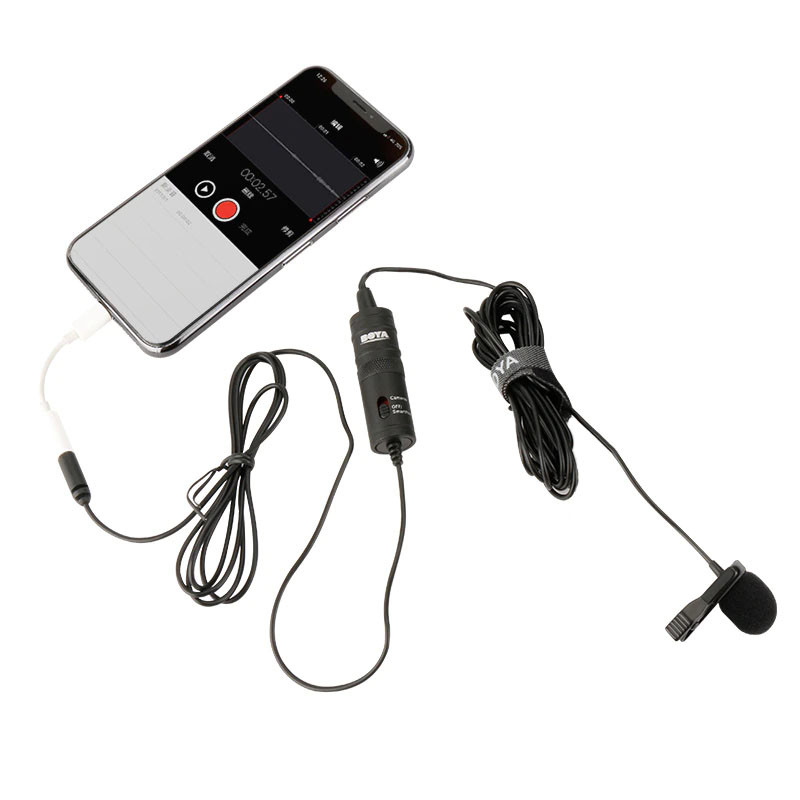 Петличный моно активный микрофон BOYA BY M1 V2.0, петличка БОЯ для камеры и смартфона. 100% ОРИГИНАЛ! - фото 6 - id-p1419988471