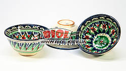 Набір 3 шт. піал вузбекських 230 мл 11х5,5 см, ручний розпис (варіант 8)