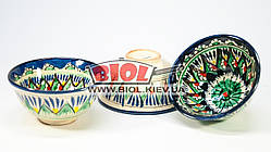 Набір 3 шт. піал вузбекських 230 мл 11х5,5 см, ручний розпис (варіант 10)