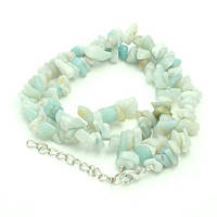 Намисто амазонит 6х4 мм 45 см самородки