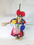 Текстильна лялька Баба-Яга мала 25-30 см, фото 6
