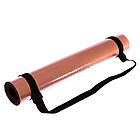 Коврик для йоги Замшевий каучуковий двошаровий 3м Record FI-5662-61 (розмір 183x61x0.3см, персиковий), фото 4