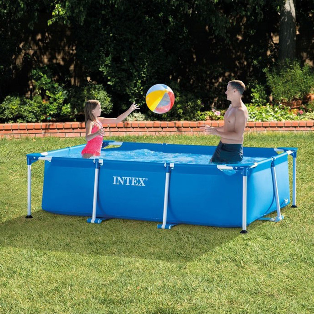 Каркасний басейн Intex 28271 Rectangular Frame 260×160×65 см - Прямокутний сімейний басейн із ПВХ, 2282 л
