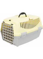 Переноска для собак и котов Trixie Capri 2 (Трикси 37x34x55см, светло-серая/желтая, до 8кг)