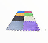 Килимок-пазл EVA , набір 6 шт., 1,40 м2, 50х50 см, т. 10 мм щільність 80-100 кг/м3 TERMOIZOL®, фото 2