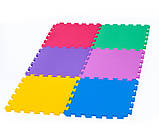 Килимок-пазл EVA , набір 6 шт., 1,40 м2, 50х50 см, т. 10 мм щільність 80-100 кг/м3 TERMOIZOL®, фото 5