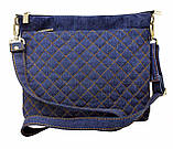 Джинсова сумочка Синя фантазія, фото 3