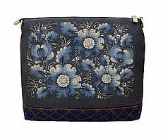 Джинсова сумочка Синя фантазія