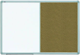Дошка комбінована маркер/корка на стіну в алюмінієвій рамі ALU23 2x3