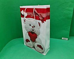 Великий паперовий пакет вертикальний 25/37/8 (артBV-030) (12 шт.)