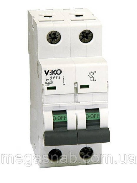 Автоматичний вимикач VIKO 2C 10А