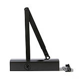 Доводчик дверной GU OTS 430 фиксацией коричневый, фото 3