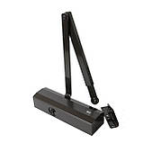 Доводчик дверной GU OTS 430 фиксацией коричневый, фото 2