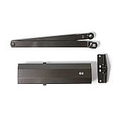 Доводчик дверной GU OTS 430 фиксацией коричневый, фото 4