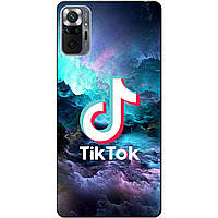 Силіконовий бампер чохол для Xiaomi Redmi Note 10 Pro з малюнком Tik Tok