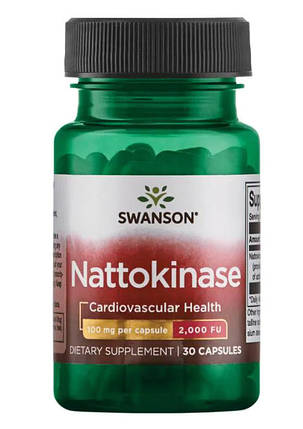 Наттокіназа Swanson Nattokinase 2000 FUs 30 капс., фото 1