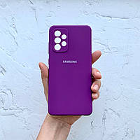 Чехол на Samsung Galaxy A52 | A52s Silicone Case сиреневый силиконовый / для Самсунг Гелекси А52