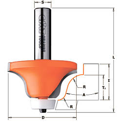 Фреза S-профільна для обгонки та заокруглення крайки 980.542.11