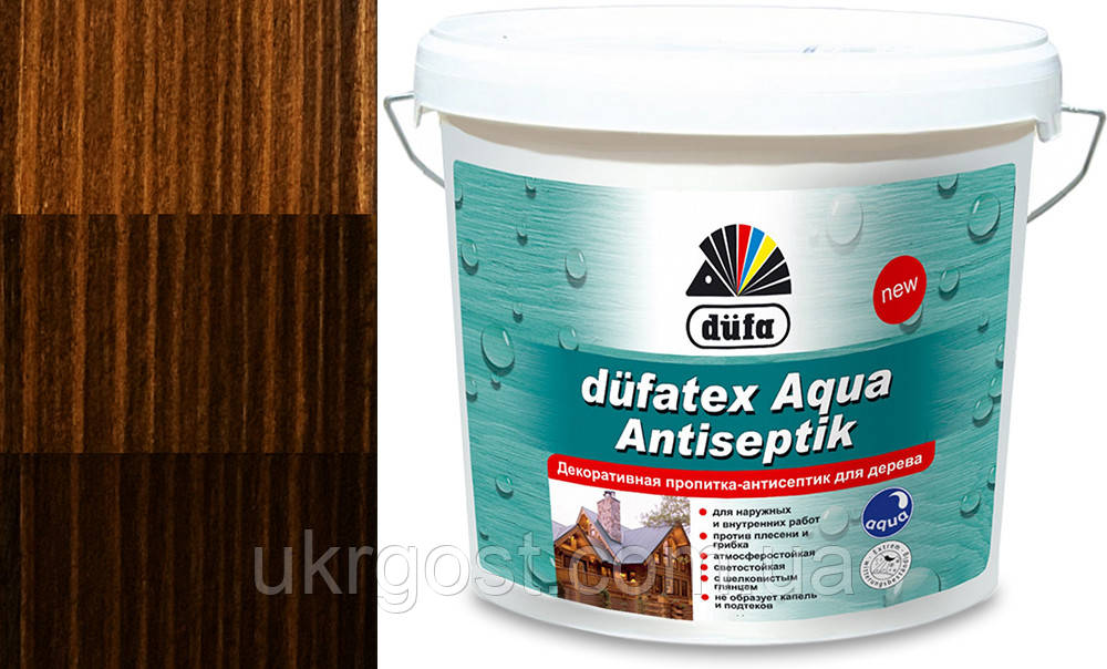 Просочення для дерева Dufa Dufatex Aqua Antiseptik Палісандр шовковистий глянець 10 л