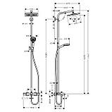 CROMETTA E 240 1jet Showerpipe душова система для ванни, фото 2