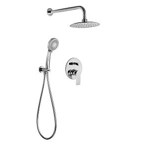 BILINA система душова (смішник прихованого монтажу, верхн.душ, ручний душ, шланг, шланг. підсоїд.), хром