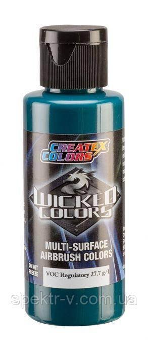 Фарби для аерографа Wicked Colors-W084-Opaque Phtalo Green покривна фталева зелена, 60 мл