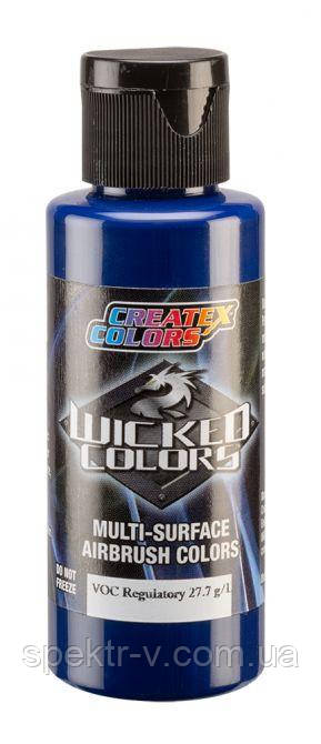 Фарби для аерографа Wicked Colors-W086-Opaque Phtalo Blue фталева синя, 60 мл, фото 1
