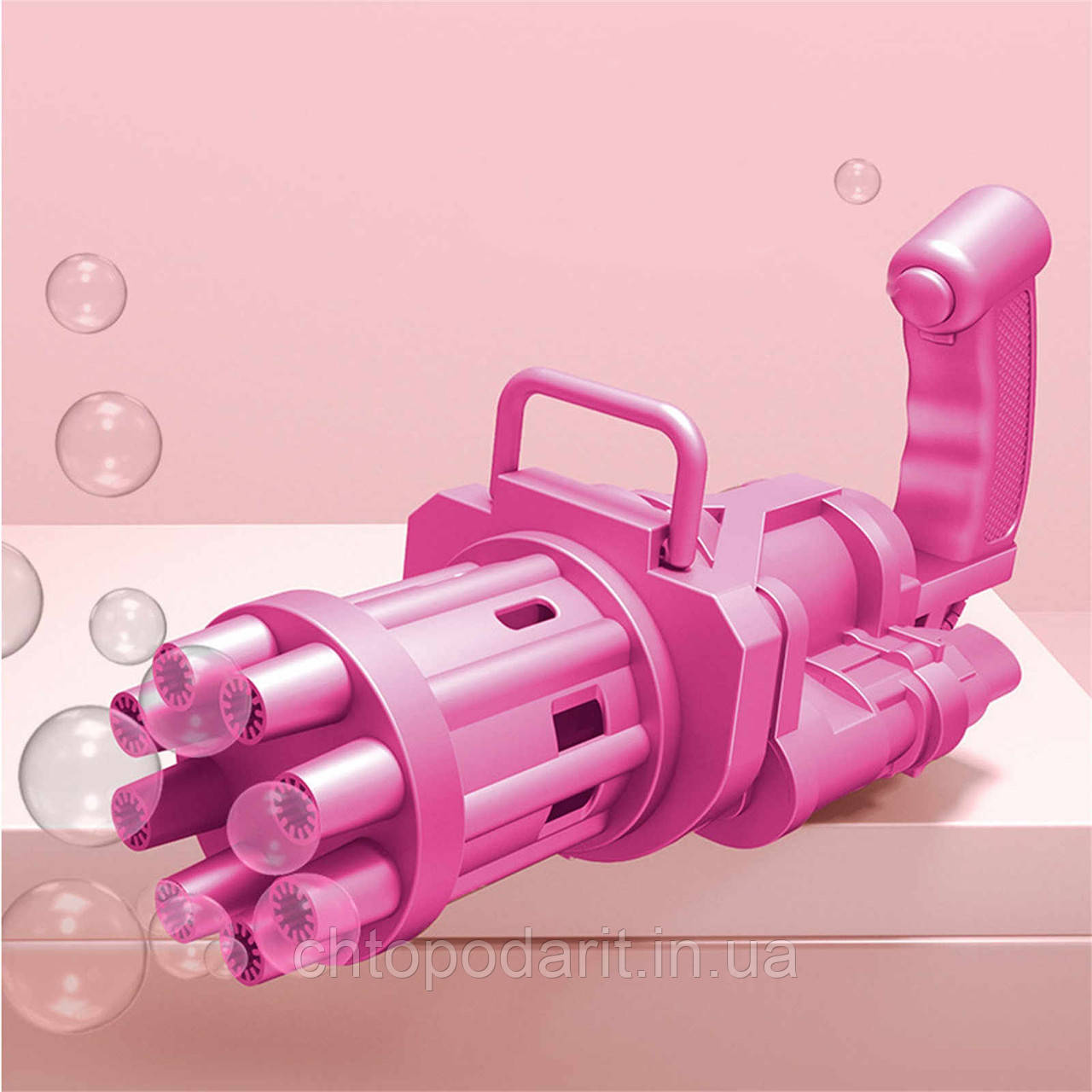 Кулемет генератор мильних бульбашок BUBBLE GUN BLASTER машинка для бульбашок автомат чорний код 10-1021