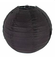 Підвісний китайський ліхтарик, колір чорний, d-20 см
