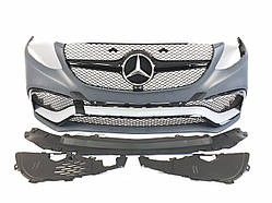 Передній бампер AMG на Mercedes-Benz GLE-Class W166 2015-2018 рр.