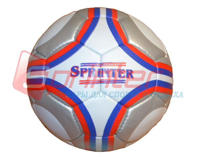 М'яч футбольний "Sprinter" сірий з білим.27