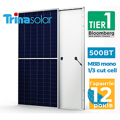Сонячні панелі Trina Solar TSM-DE18M(II) 500 Вт, MBB 1/3-Cut Cell
