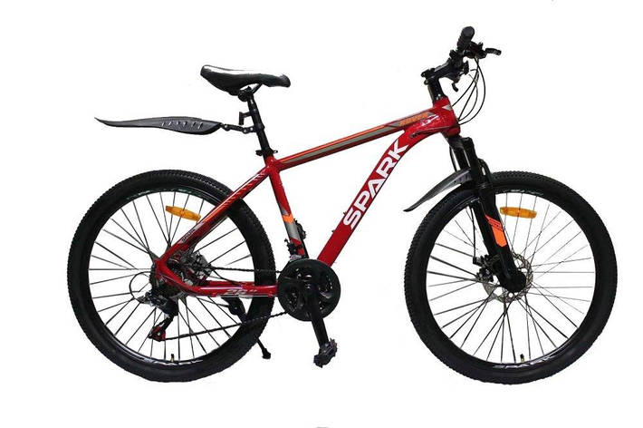 Велосипед SPARK ROVER 26-AL-17-AM-D (Червоний з жовтогарячим), фото 2