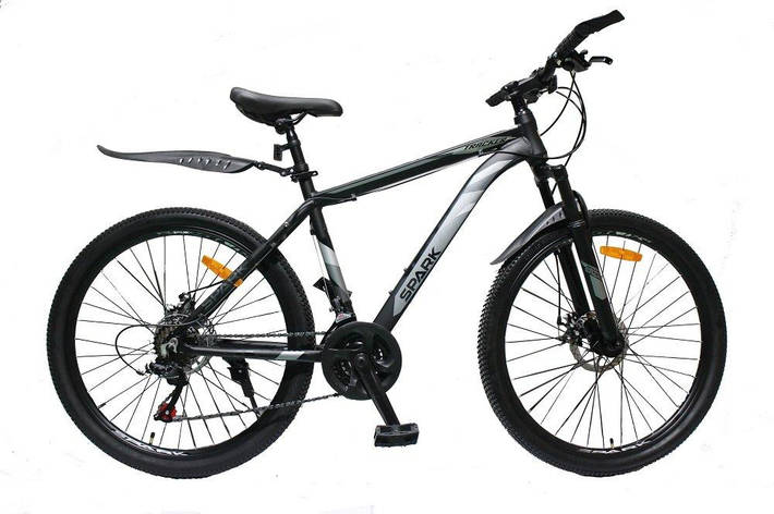 Велосипед SPARK TRACKER 26-AL-18-AM-D (Чорний з сірим), фото 2