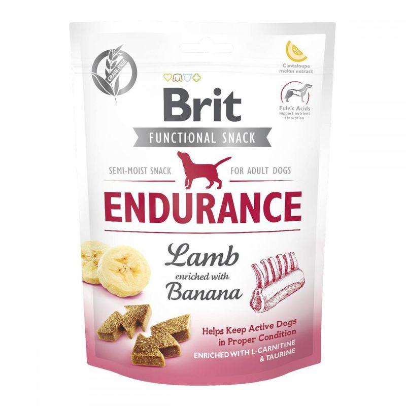 Функціональні ласощі для активних собак Brit Care (Бріт Кеа) Endurance з ягням та бананом 150 г, фото 1