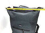 Велосумка штани, на багажник 35 * 30 * 13 см чорний BRAVVOS F-088, водовидштовх. матеріал, фото 2